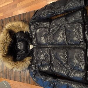 SAM. S13 Down Puffer Faux Fur Hood